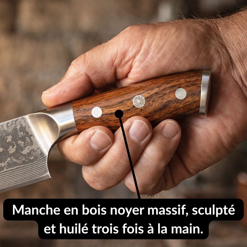 Couteau Damas Jacques Morel