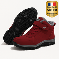 Botte ergonomique à scratch avec espace généreux pour les orteils et le talon -OrthoMotion