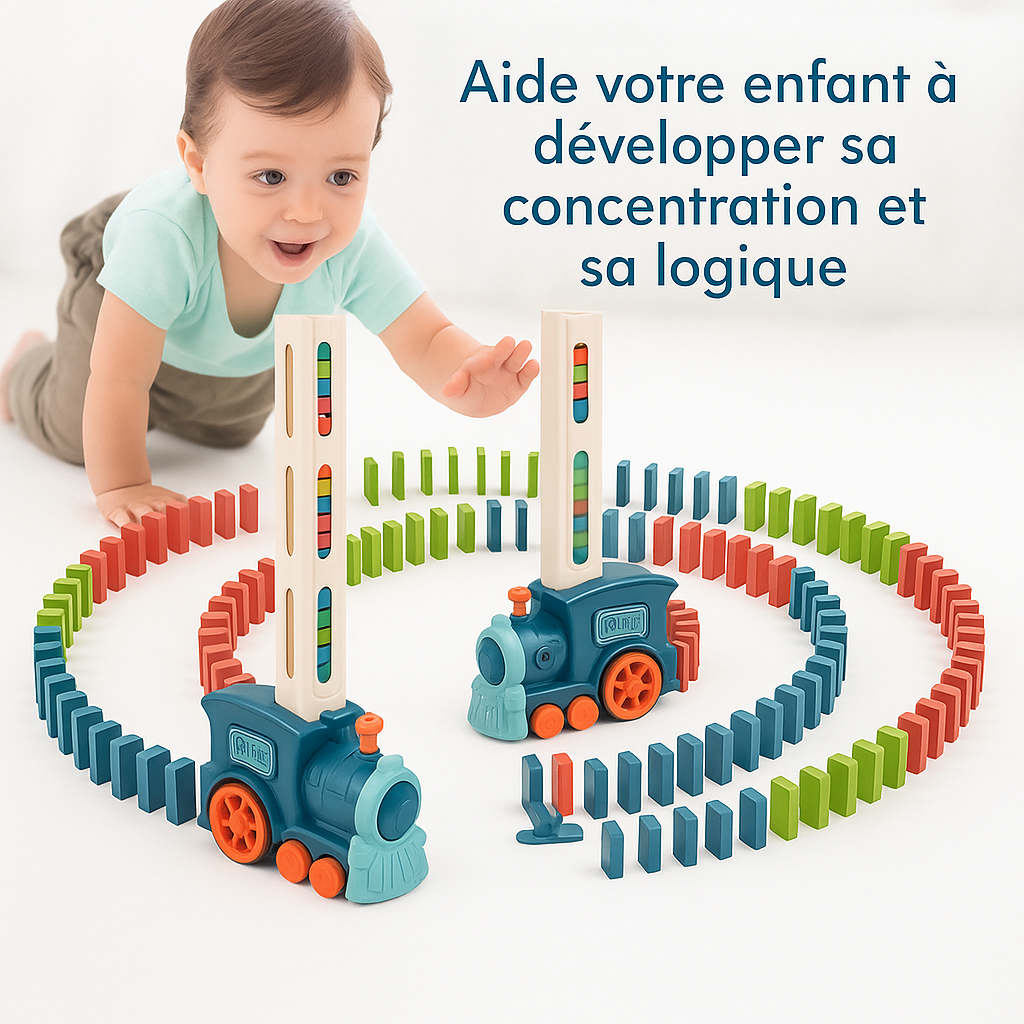 EchoTrain™ - Le Train Domino Qui Réveille la Créativité et l'Imagination