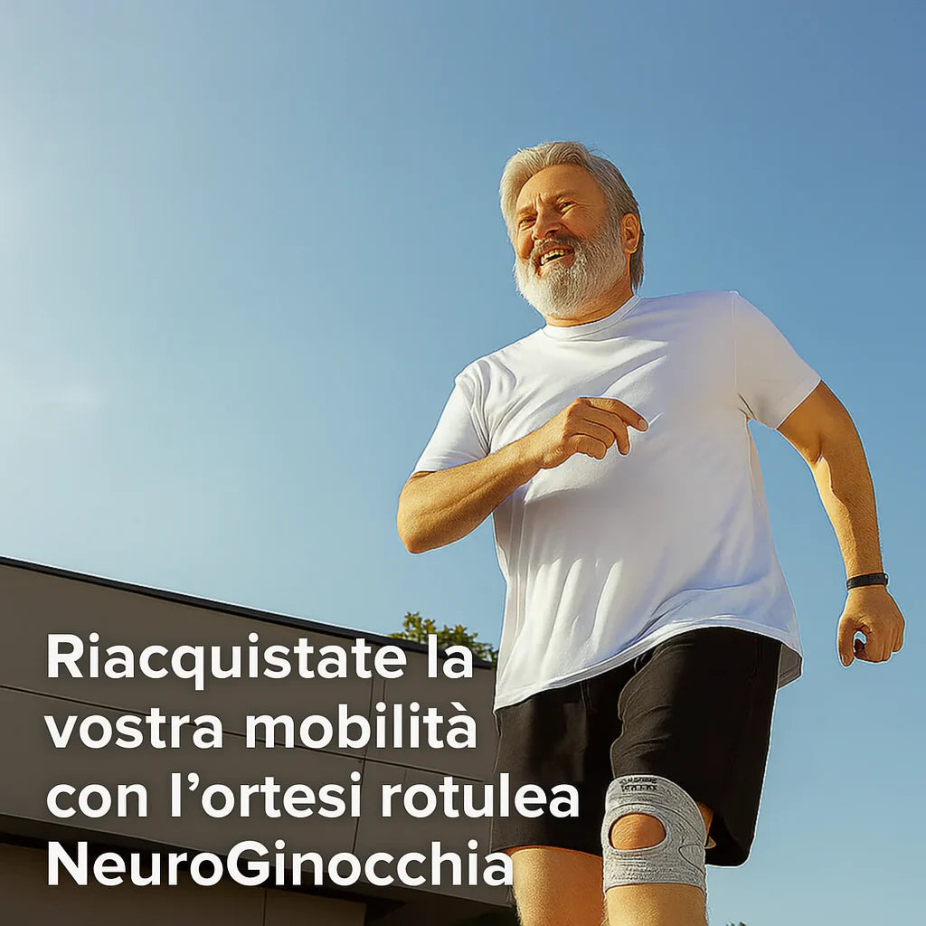 Rodillera rotuliana NeuroGenoux: realinea la articulación de la rodilla durante el movimiento