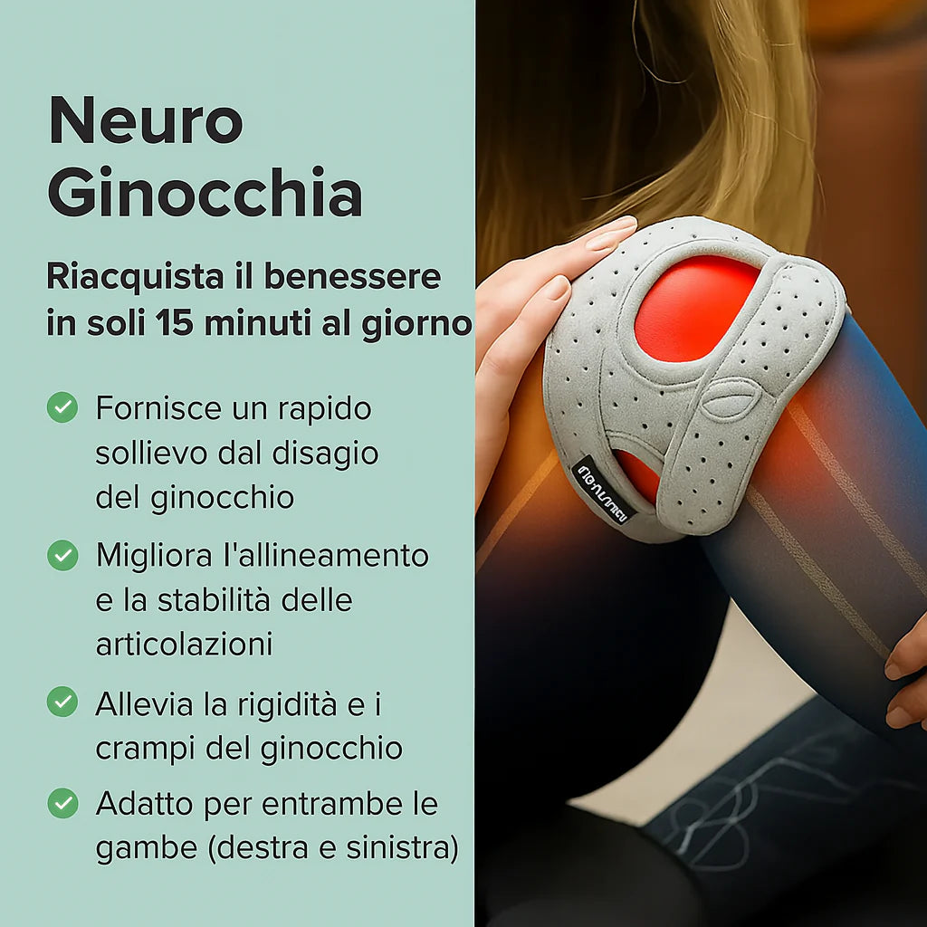 Rodillera rotuliana NeuroGenoux: realinea la articulación de la rodilla durante el movimiento